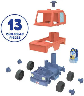 Bluey Build-A-Buddy Playset - Motorized Car with Drill