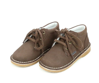 L’amour- Hugo Nubuck Dress Shoe-Dark Brown