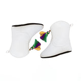 Belle Cher KIDS Majorette White Mardi Gras Marching Boots