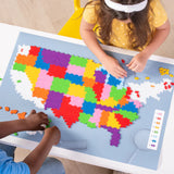 Plus Plus Puzzle by Number - 1400pc USA Map