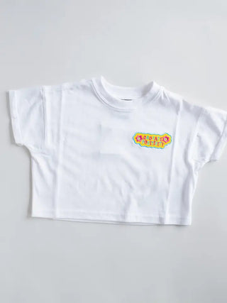 Radiate Positivity White Embroidered Tee