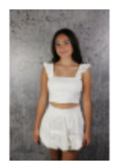 If So White Tiered Bubble Skirt