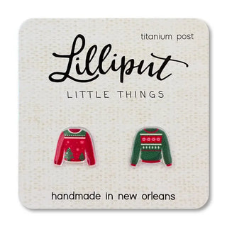 Lilliput Little Things Earrings - Christmas Sweater