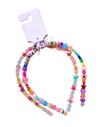 Bari Lynn Thin Charm BFF Headbands- 2 Pc