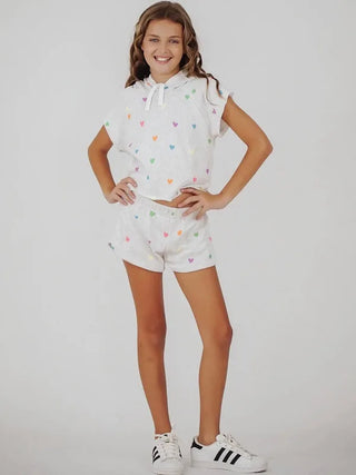 Flowers by Zoe Neon Heart White Set