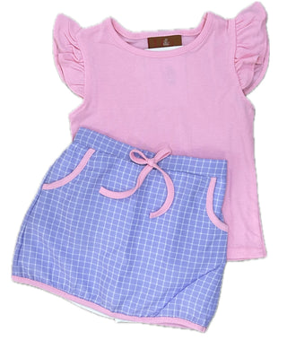 Remind Skort Set - Pink and Purple