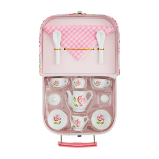 Pink Ceramic Mud Pie Tea Time Set