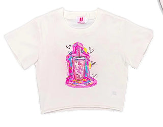 Sippin' on Pink Custom Art Tee