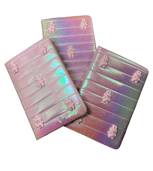 Bari Lynn Pink Iridescent Quilted BU Journal - Cutesters