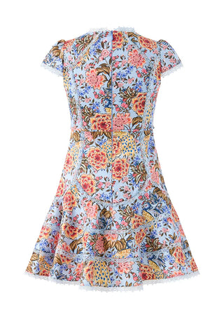 Marlo Kids Iliana Cotton Floral Mini Dress