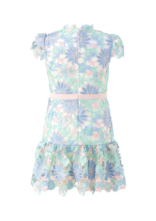 Marlo Kids Addison Floral Embroidered Mini Dress