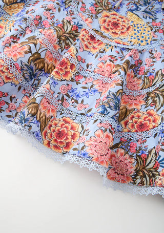 Marlo Kids Iliana Cotton Floral Mini Dress