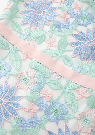 Marlo Kids Addison Floral Embroidered Mini Dress