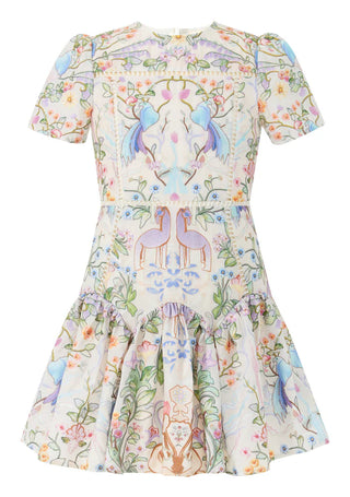 Marlo Kids Tatiana Floral Embroidered Mini Dress