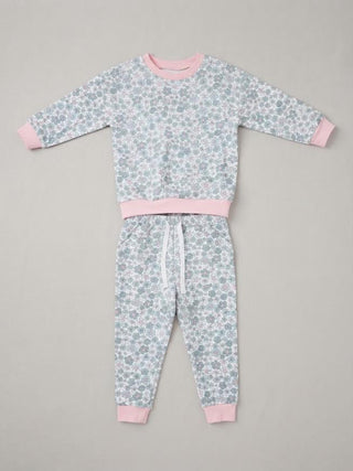 Sage and Lily Pink/Blue Floral Jogger Set