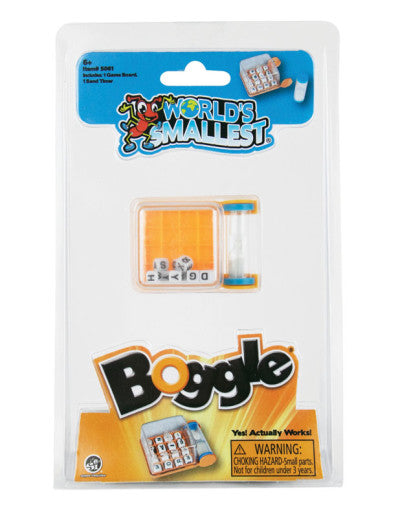 World's Smallest Boggle Game