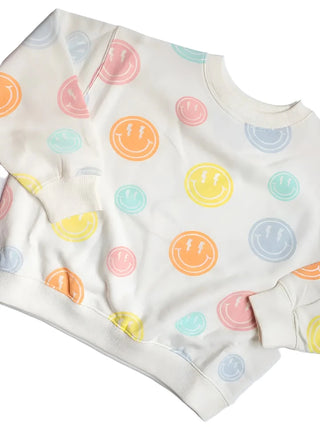 XOXO by Magpies All Over Rainbow Smiles Pullover