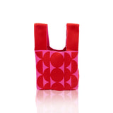 Dainty Knit Tote - Half Circle Red
