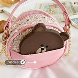 Mini Flower Tweed Crossbody Purse