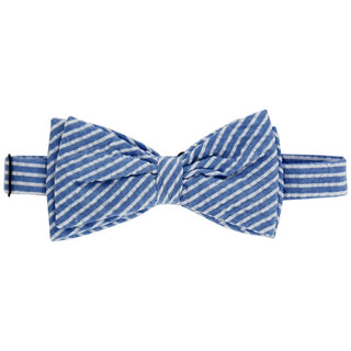 J Bailey Johnny Bowtie Sailor Blue Striped Seersucker