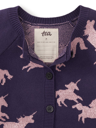 Tea Collection Unicorn Cardigan- Frolic
