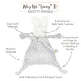 Bloom Bunny Knotty Friend Lovey