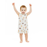 Angel Dear Watercolor Puppies Shortie Sleeveless Romper