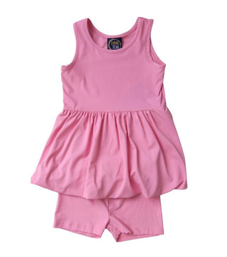 Emma Jean Pink Bubble Dress with Shorts