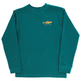 J. Bailey Logo L/S Tee Shirt - Gone Fishing on Teal