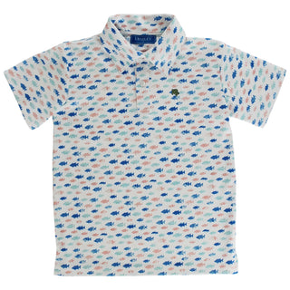 J. Bailey Henry S/S Performance Polo Shirt - Fish