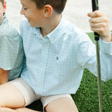 J. Bailey Roscoe Performance Button Down Shirt - Lagoon