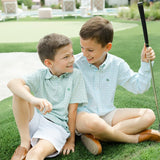 J. Bailey Roscoe Performance Button Down Shirt - Lagoon