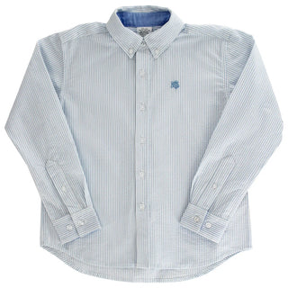 J. Bailey Button Down Shirt - Blue Striped Seersucker