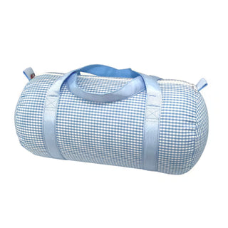 Mint Seersucker Duffel (Medium)
