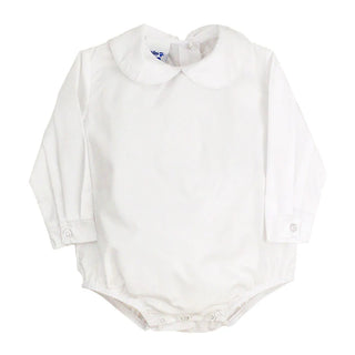 Bailey Boys White Button Back L/S Piped Shirt