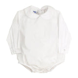 Bailey Boys White Button Back L/S Piped Shirt