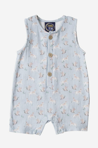 Emma Jean Boys Romper - Duck Hunting