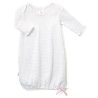 Party Overlap Knit shoulder Gown- NB