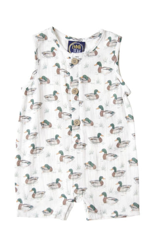 Emma Jean Boys Romper - Mallard Duck