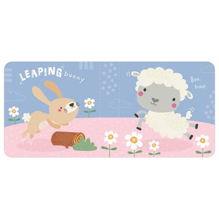 Sensory Snuggables Medium Plush Bunny with Cloth Book