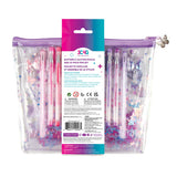 Butterfly Glitter Pouch and 12-Pack Pen Set