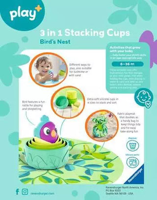 Ravensburger Bird's Nest 3-in-1 Stacking Cups
