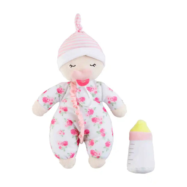 Baby Doll Plush Set with Plush Stroller