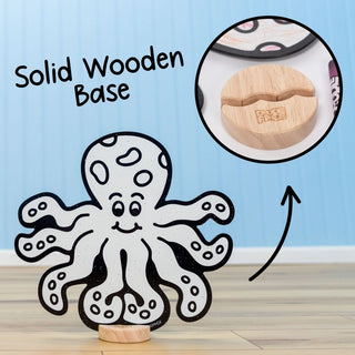 Doodleface Eraseable Crayon Board Octopus