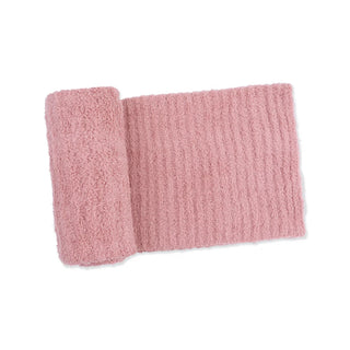 Angel Dear Chenile Rose Blanket with Striped Texture
