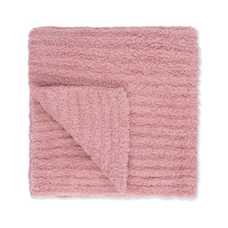 Angel Dear Chenile Rose Blanket with Striped Texture