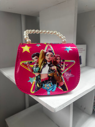K-Pop Demon Hunters Purse W/ Pearl Handle (Assorted)