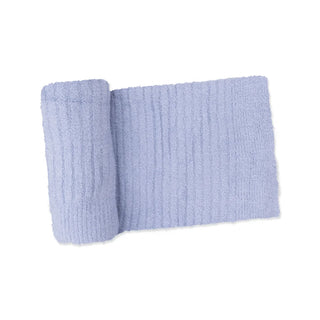 Angel Dear Chenile Dusty Blue Blanket