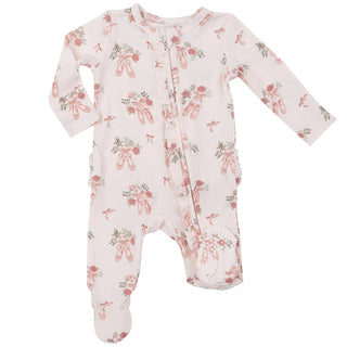 Angel Dear Pink Ballet Zipper Footie
