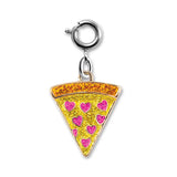 CHARM IT! Silver Glitter Pizza Charm